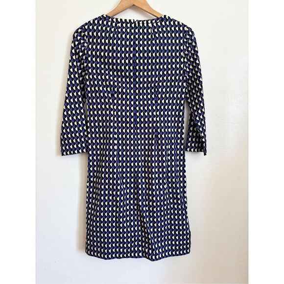 J crew geometric print shift dress size 0 - Picture 8 of 10